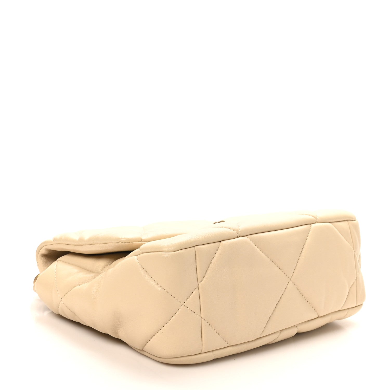 Chanel Lambskin Quilted Medium Chanel 19 Flap Beige 4 of 10