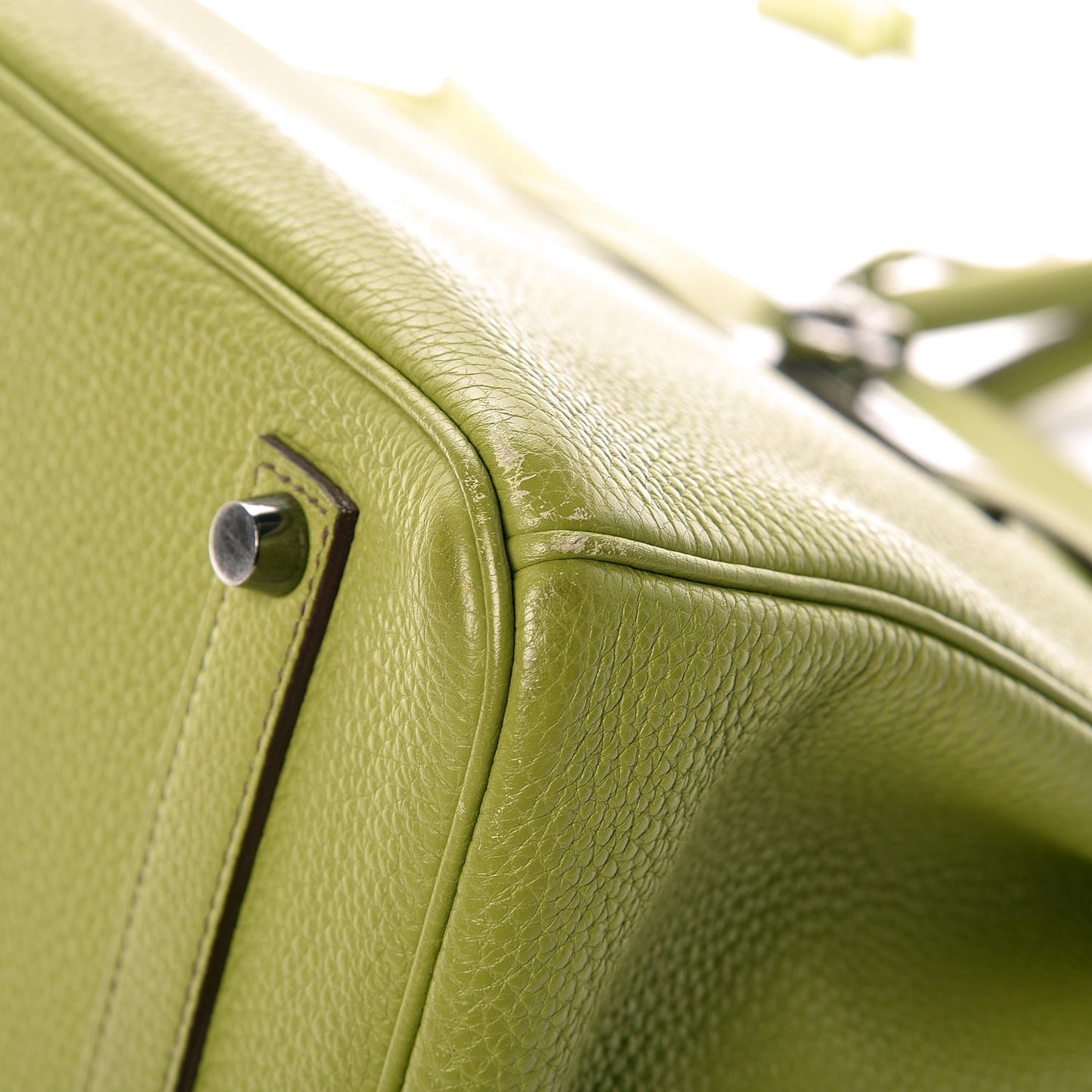 Togo Birkin 35 Vert Anis
