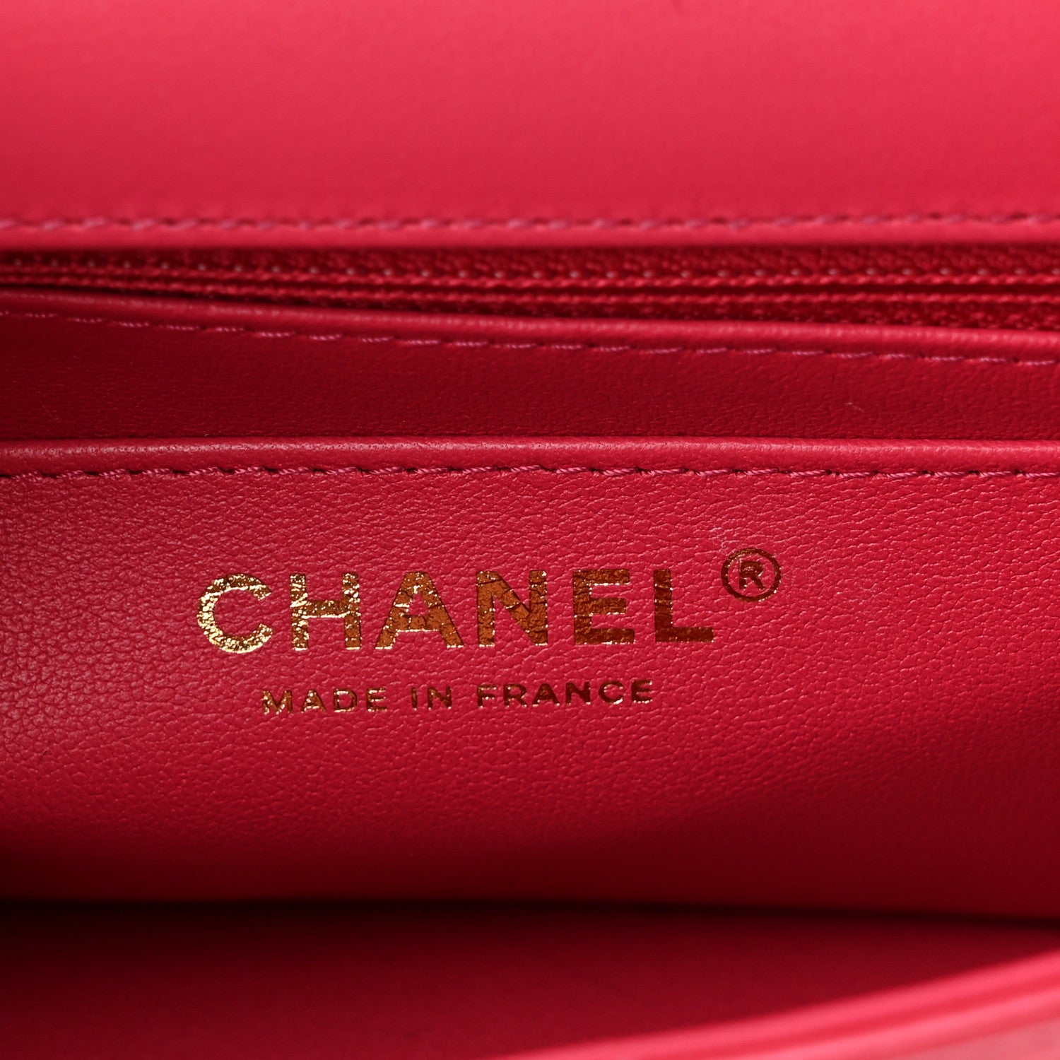 Chanel Shaded Patent Calfskin Quilted Mini Rectangular Flap Pink Dark Pink 6 of 11
