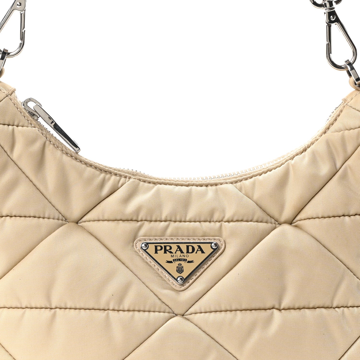 Prada Re-Nylon Triangle Quilted Padded Patchwork System Shoulder Bag Deserto 8 of 10