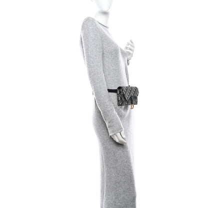 Christian Dior Oblique Saddle Belt Bag Blue 2 of 12