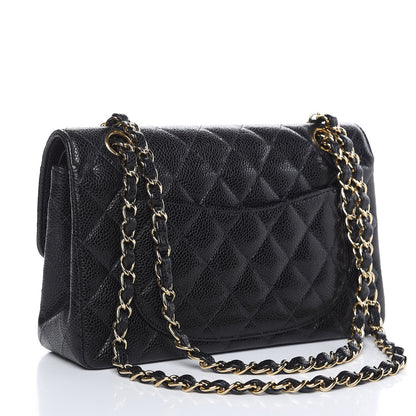 Chanel Caviar Quilted Small Double Flap Black 3 of 13