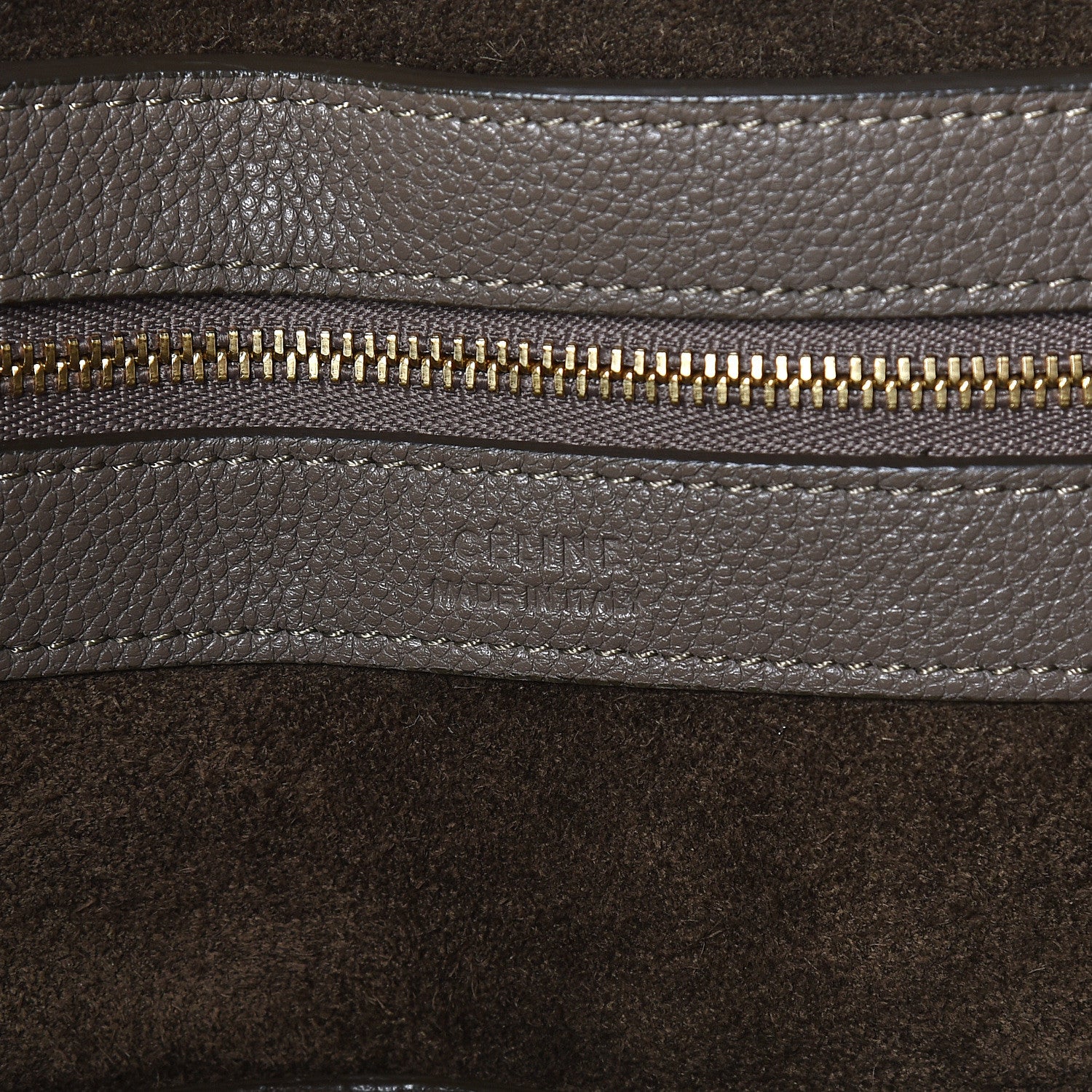 Celine Soft Grained Calfskin Small Belt Cabas Phantom Taupe 8 of 11