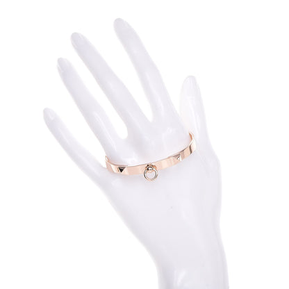 Hermes 18K Rose Gold PM Collier De Chien Bracelet SH 2 of 10