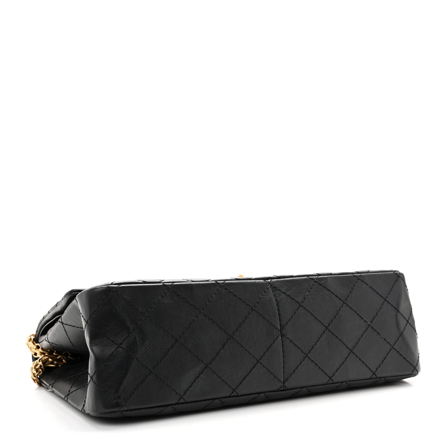 Aged Calfskin Quilted 2.55 Reissue 226 Flap Black
