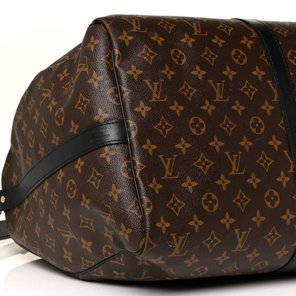 Louis Vuitton Monogram Macassar Keepall Bandouliere 55 8 of 23