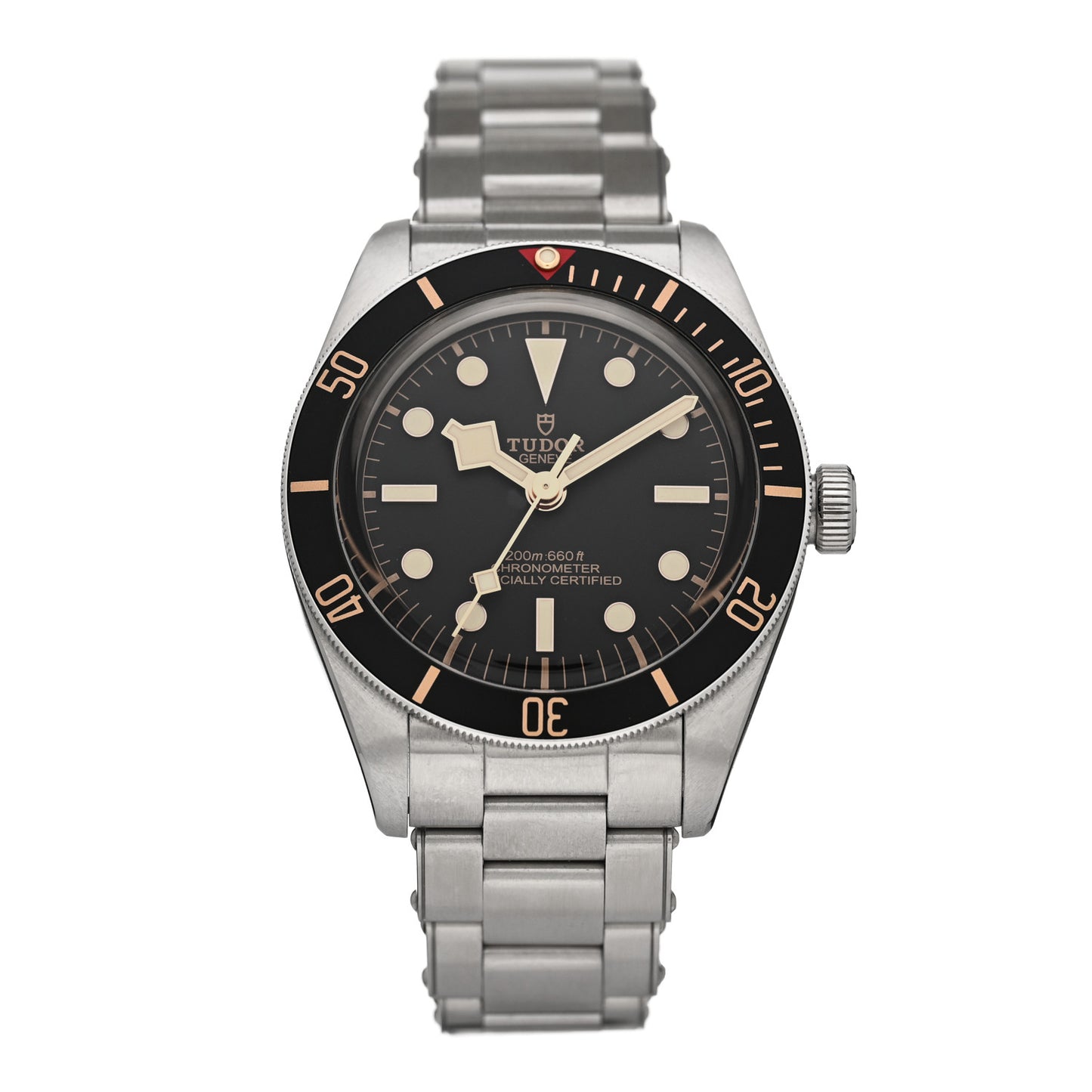 Stainless Steel 39mm Black Bay Fifty Eight Automatic Watch Black 79030N
