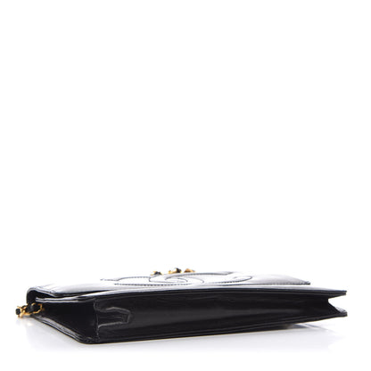 Chanel Patent Timeless CC Wallet On Chain WOC Black 4 of 10