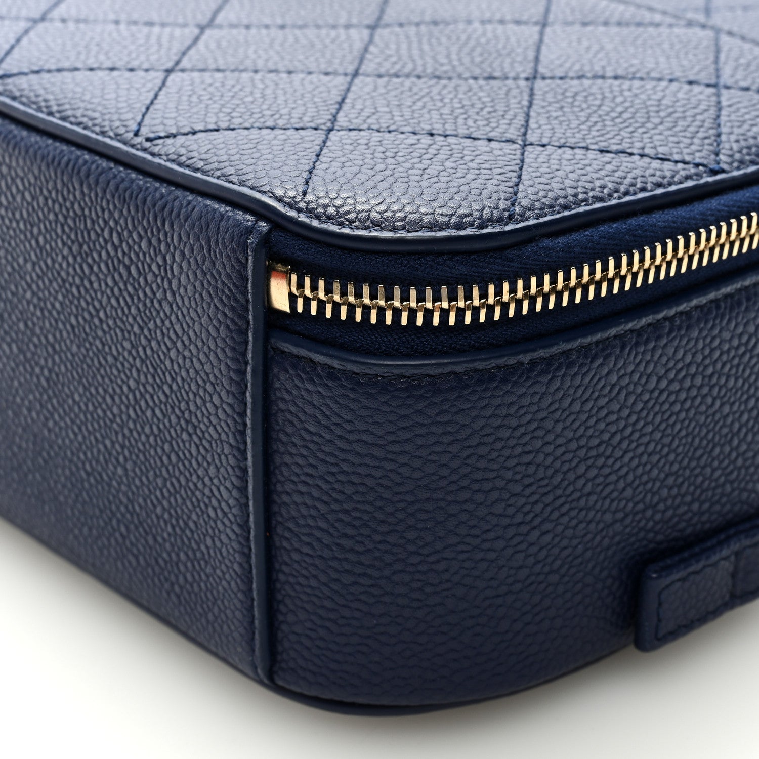 Chanel Caviar Quilted Medium Vanity Bag Navy 10 of 10