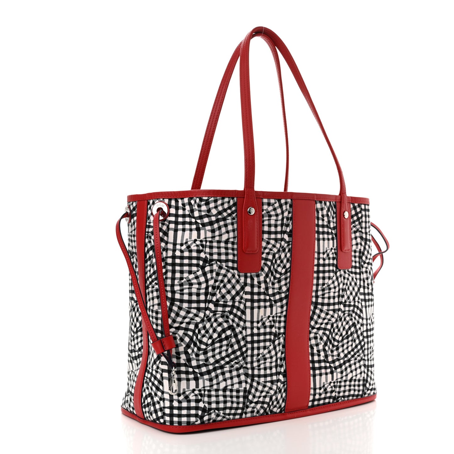 Visetos Medium Liz Reversible Shopper Tote Ruby Red