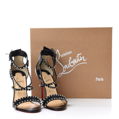 Christian Louboutin Kid Choca Spikes 100 Sandals 40 Black 10 of 10