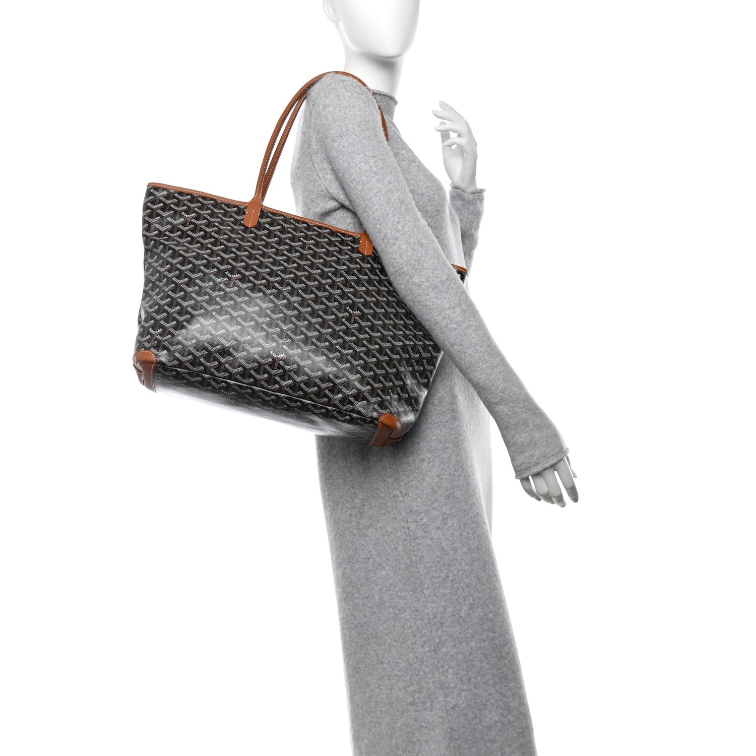 Goyard Goyardine Artois MM Black Gold 2 of 10