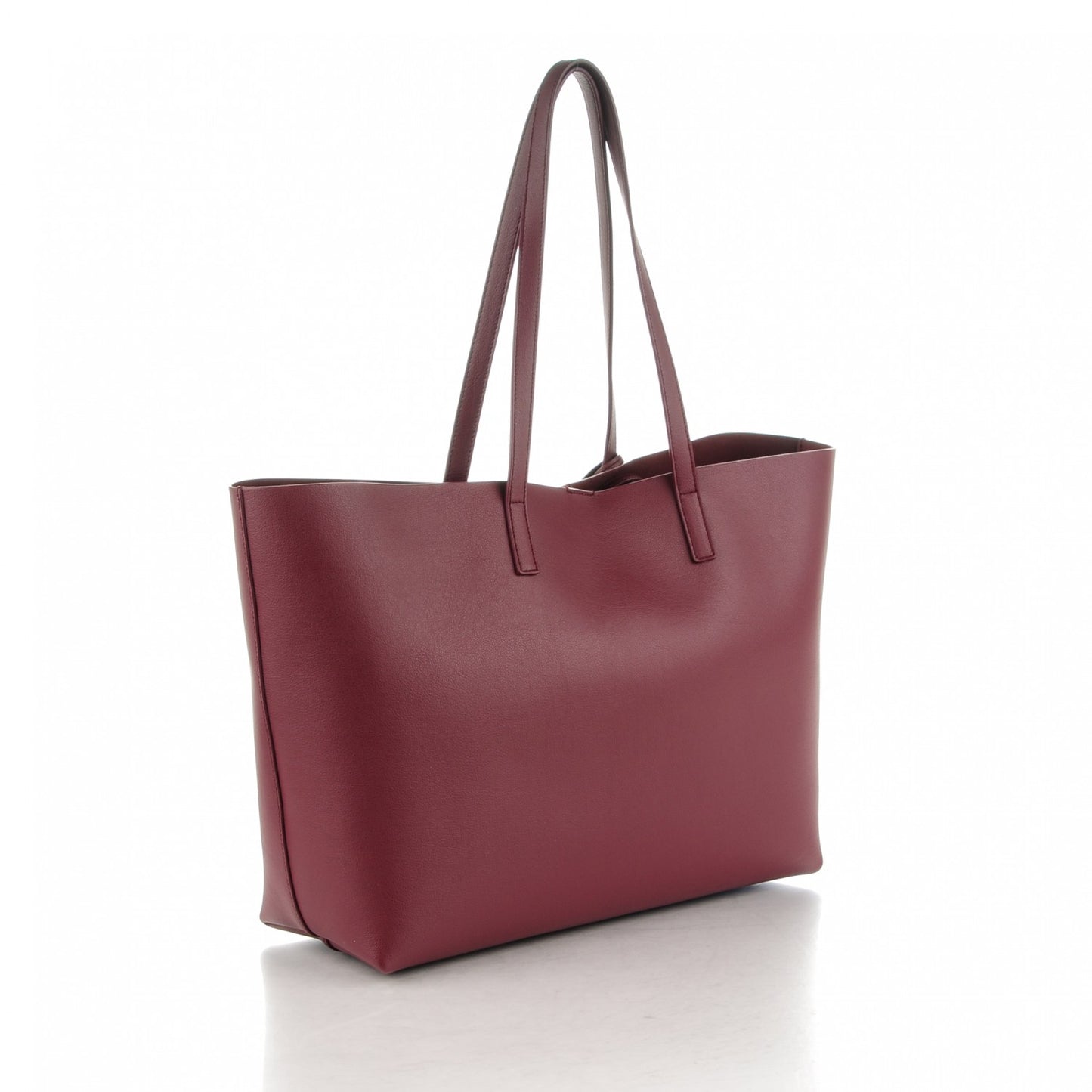 Calfskin Large Shopping Tote Bordeaux