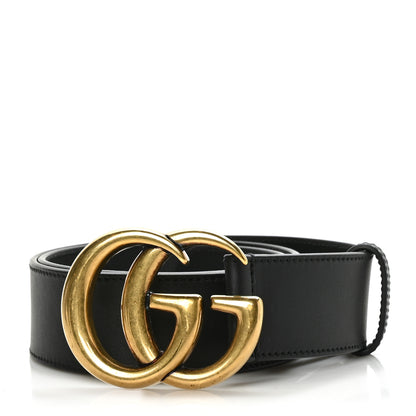 Gucci Calfskin Double G 40mm Belt 80 32 Black 1 of 5