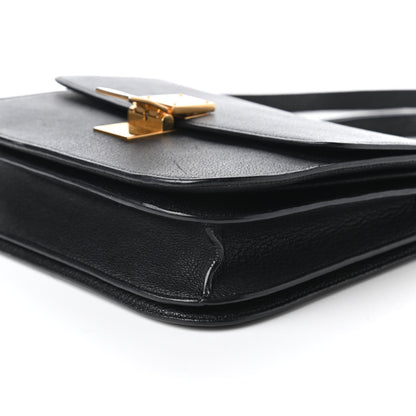 Celine Goatskin Medium Classic Box Flap Bag Black 7 of 11