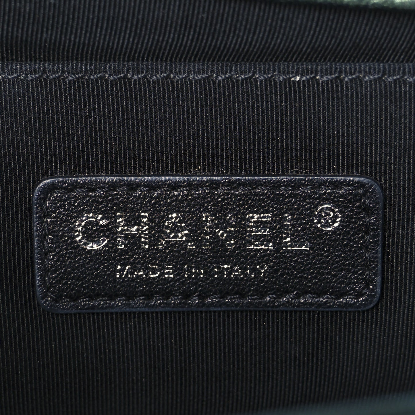 Iridescent Goatskin Quilted Medium Boy Flap Green