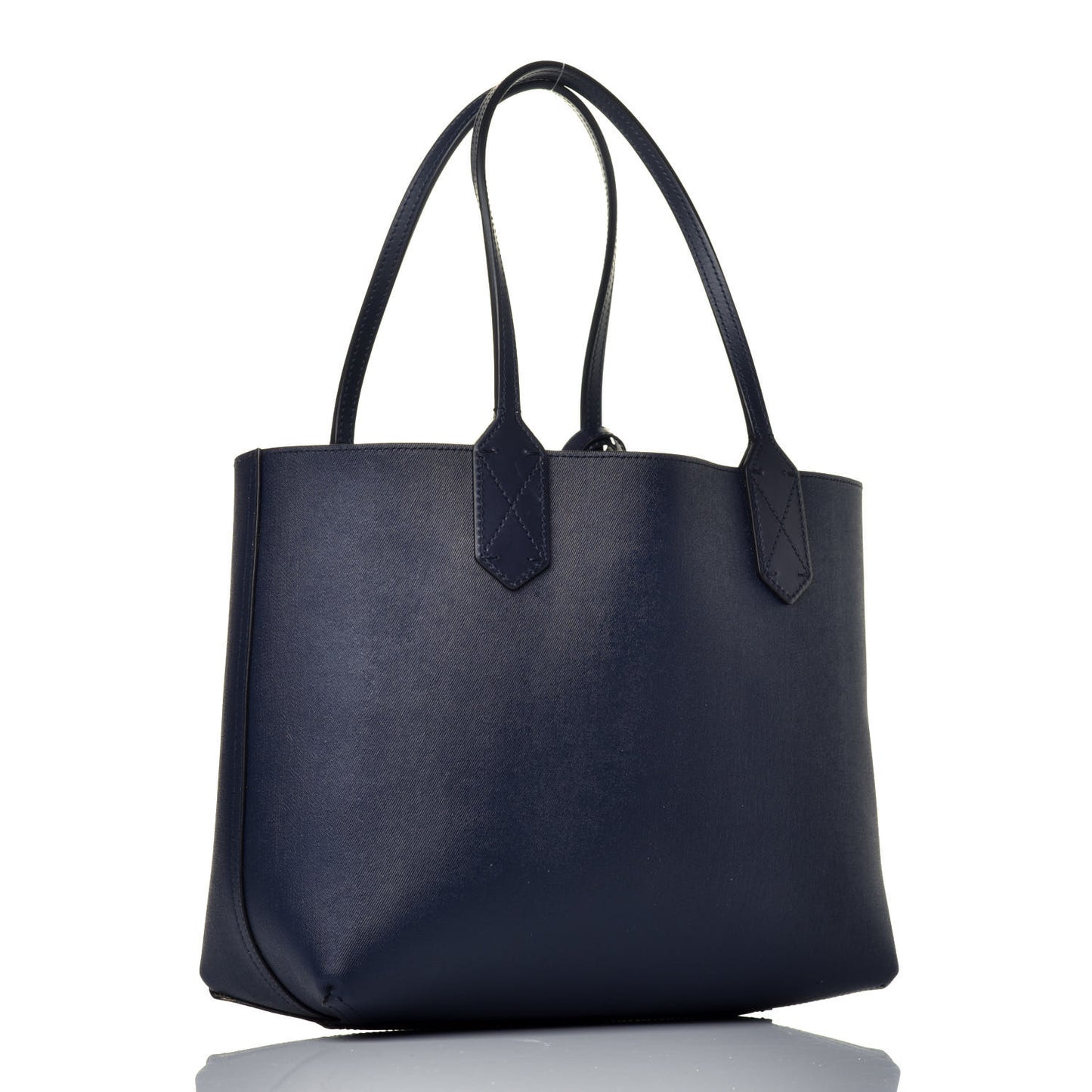GG Supreme Monogram Blooms Small Reversible Tote Beige Blue Navy