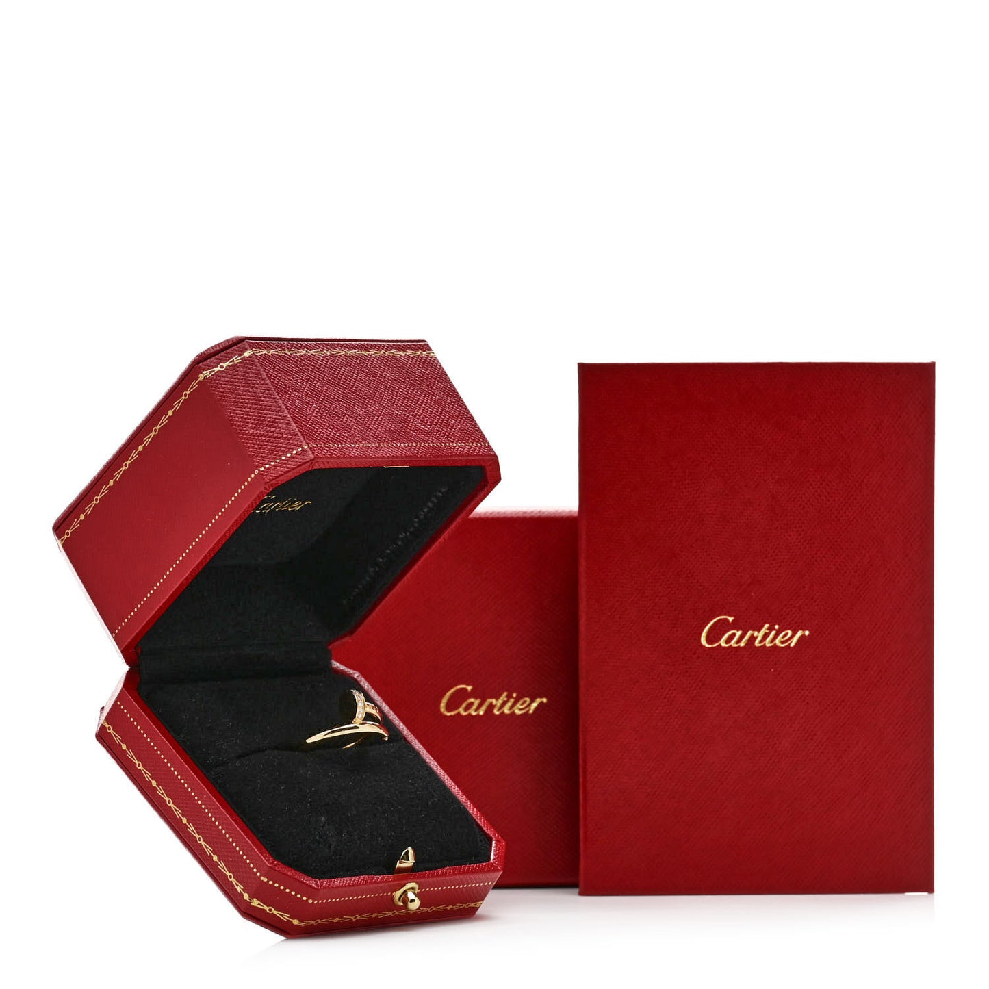 18K Yellow Gold Diamond Juste Un Clou Ring 55 7.25