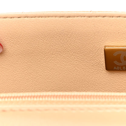 Chanel Lambskin Quilted Mini Rectangular Flap Beige 7 of 12