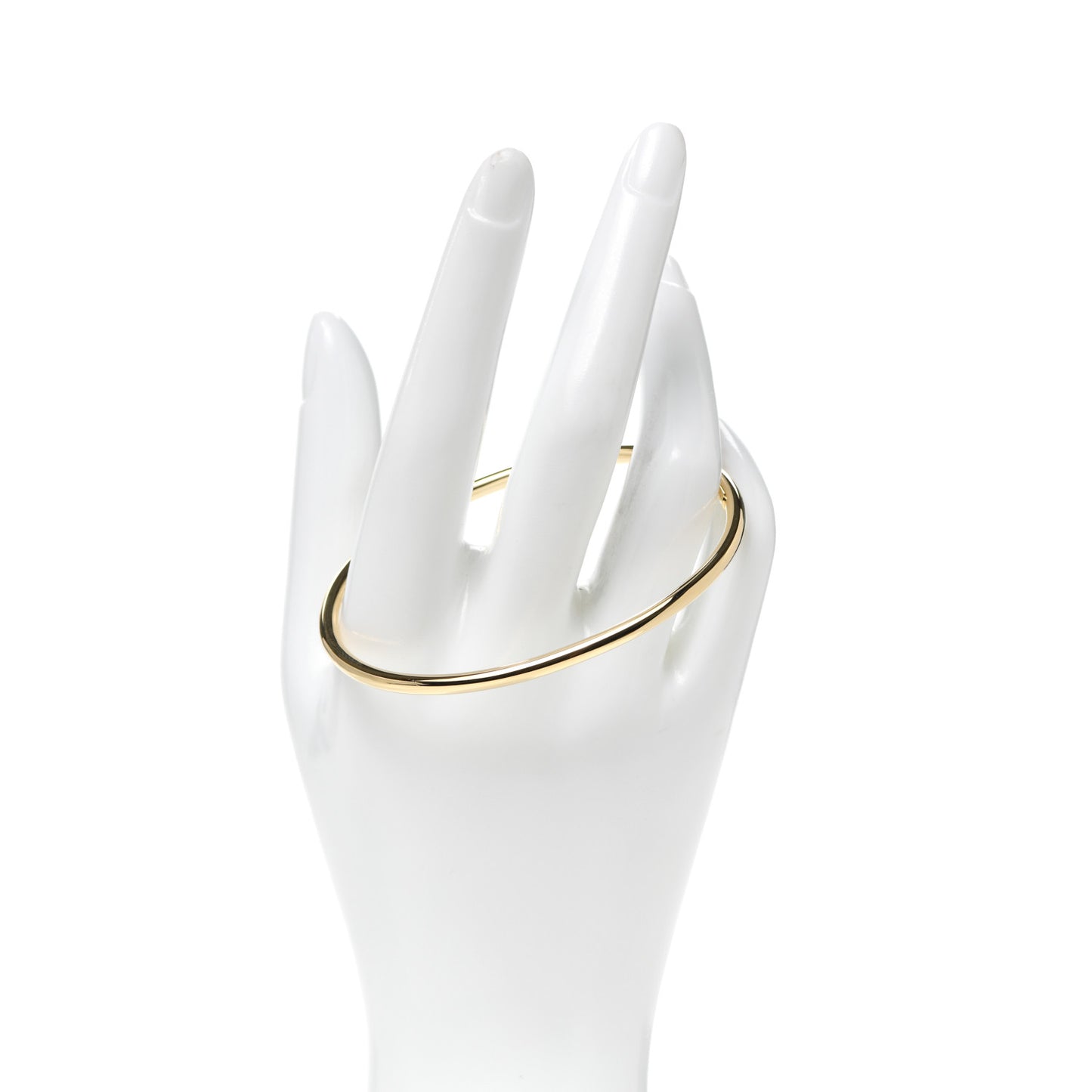 18K Yellow Gold 3mm Bangle Bracelet