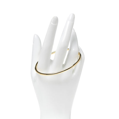 Tiffany 18K Yellow Gold 3mm Bangle Bracelet 2 of 4