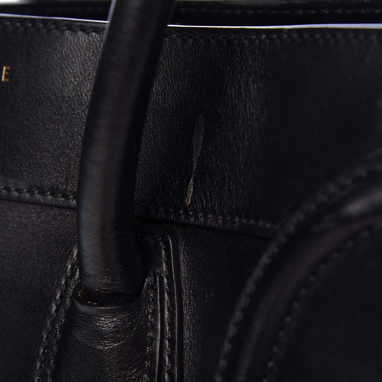 Smooth Calfskin Mini Luggage Black