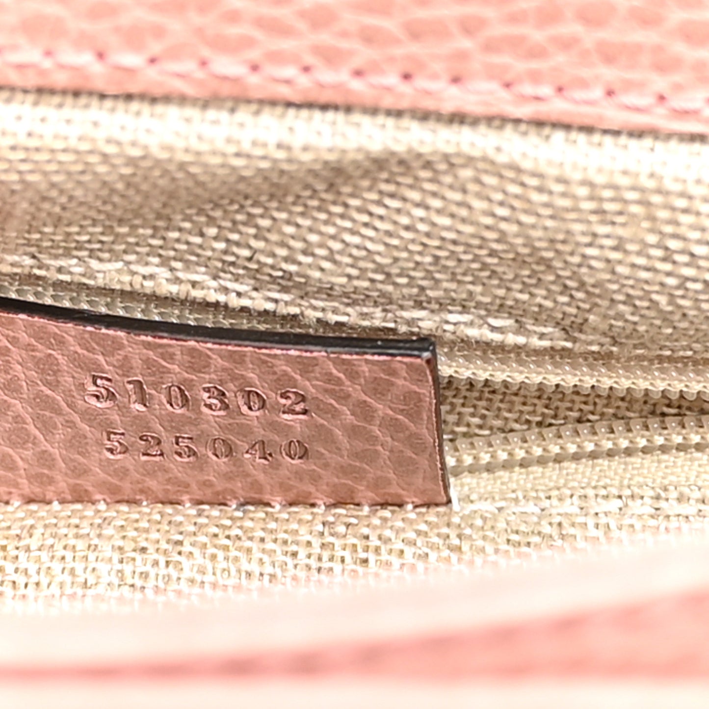 Dollar Calfskin Interlocking G Top Handle Shoulder Bag Soft Pink