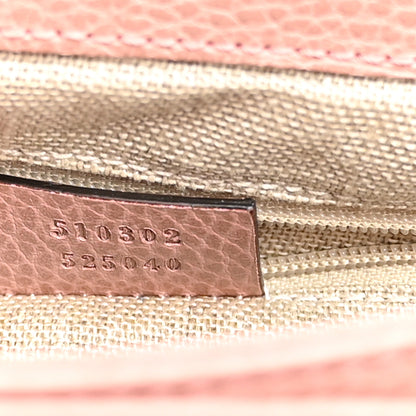 Gucci Dollar Calfskin Interlocking G Top Handle Shoulder Bag Soft Pink 7 of 11