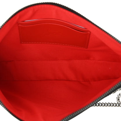 Christian Louboutin Patent Loubila Chain Clutch Black 5 of 9