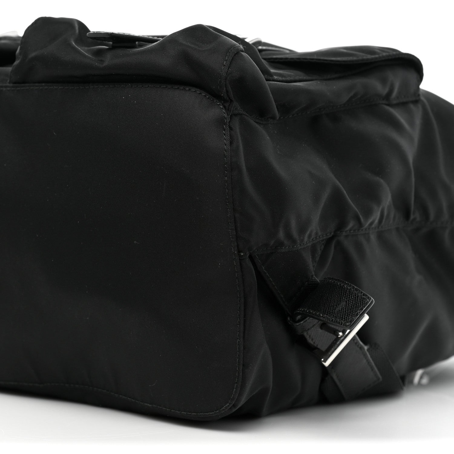 Prada Tessuto Nylon Saffiano Medium Backpack Black 7 of 8