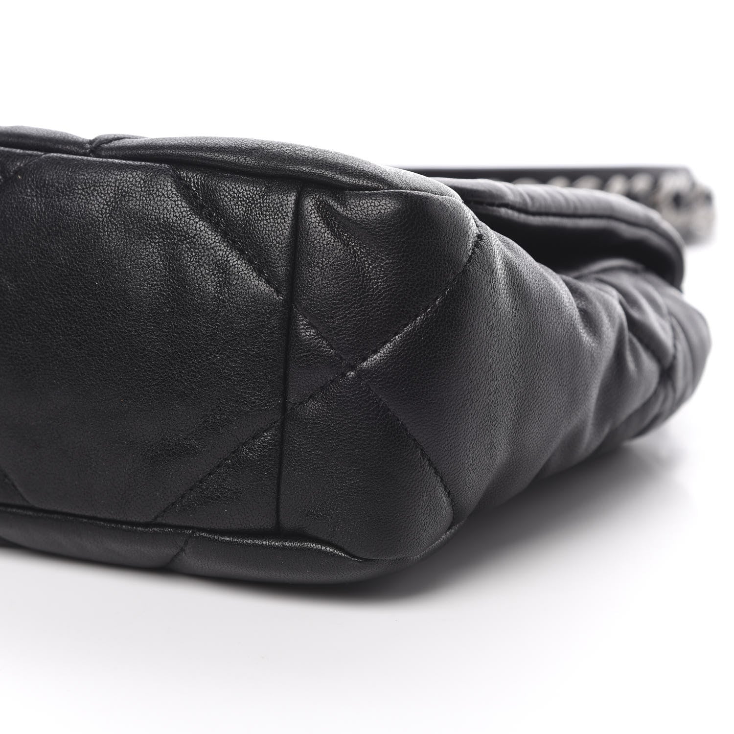 Chanel Lambskin Quilted Medium 19 Flap Black 10 of 12