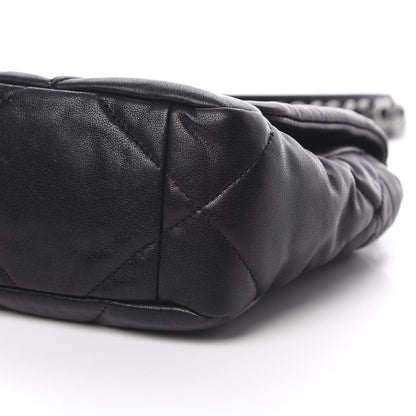 Chanel Lambskin Quilted Medium 19 Flap Black 10 of 12