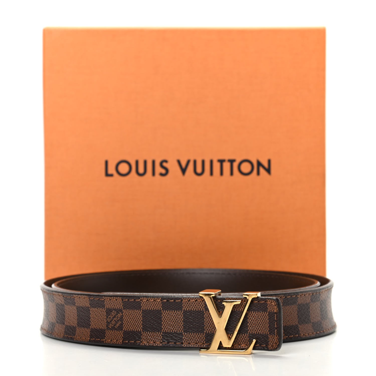 Louis Vuitton Mini Damier Ebene 25mm LV Initiales Belt 85 34 6 of 6