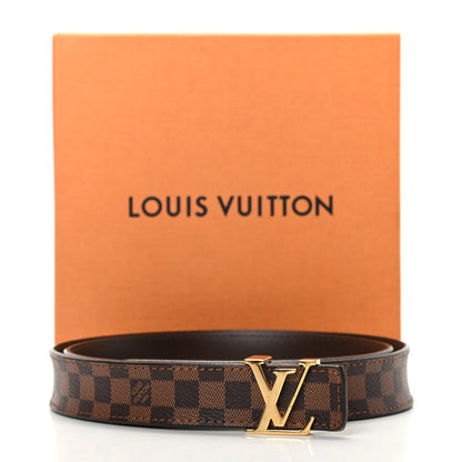 Louis Vuitton Mini Damier Ebene 25mm LV Initiales Belt 85 34 6 of 6