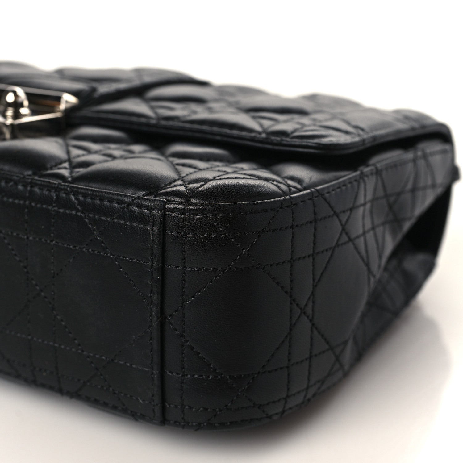 Christian Dior Lambskin Cannage Medium Miss Dior Flap Black 9 of 9