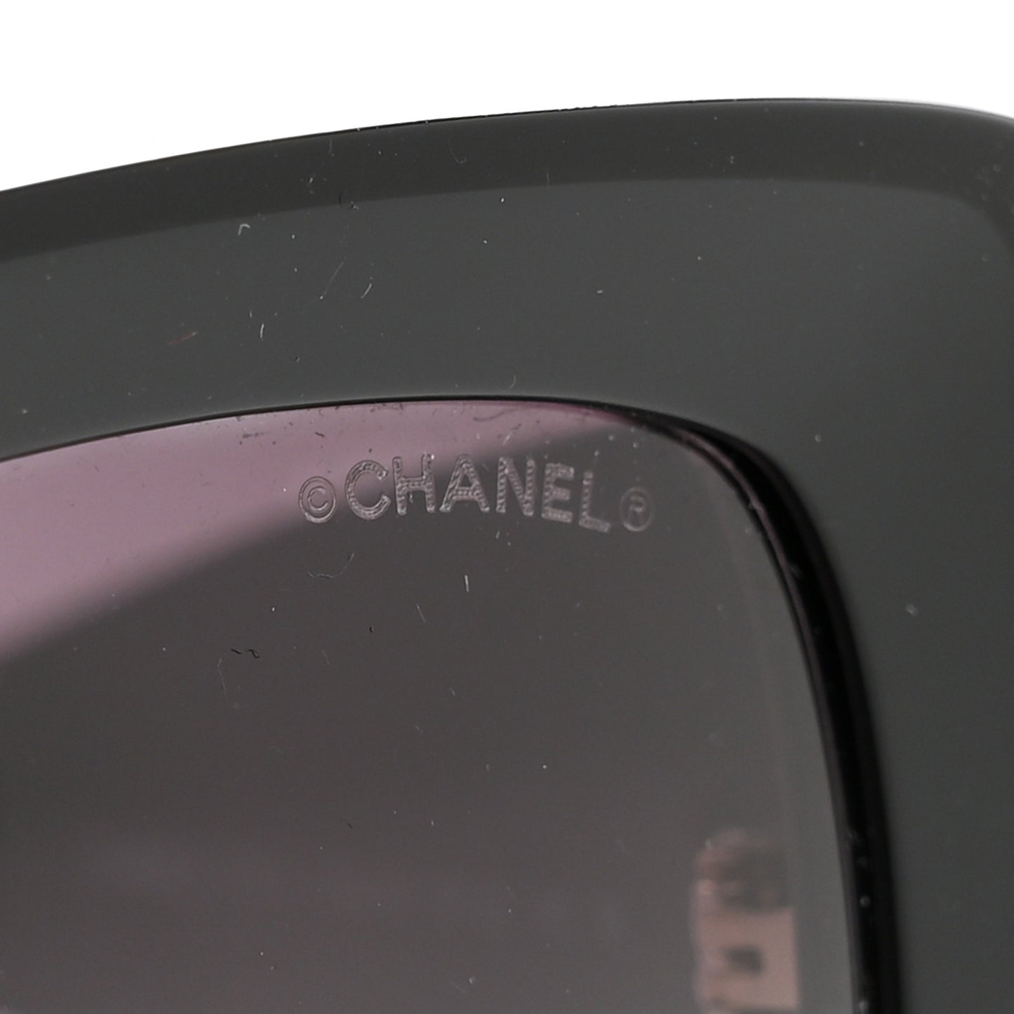 Acetate Rectangle Sunglasses 5435-A Black