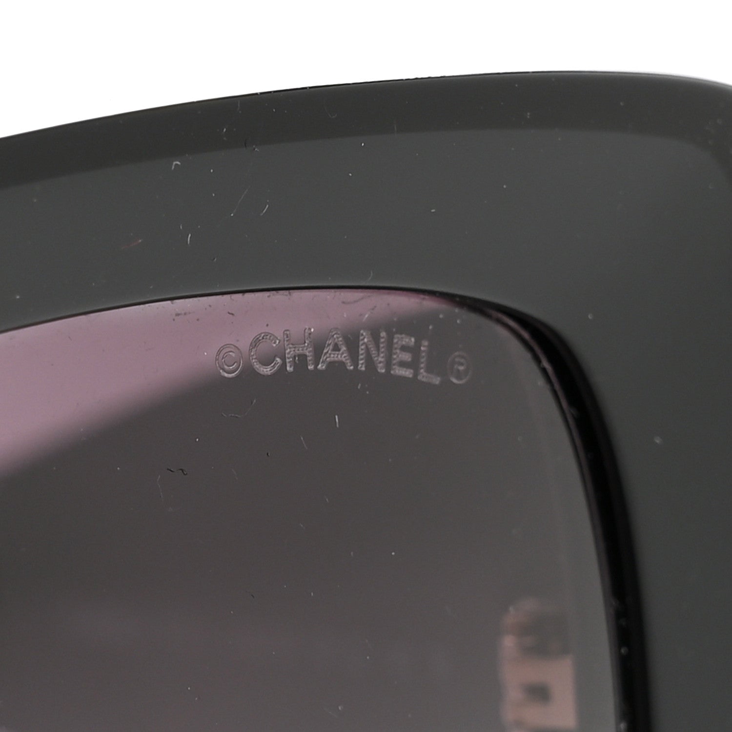 Chanel Acetate Rectangle Sunglasses 5435-A Black 7 of 8