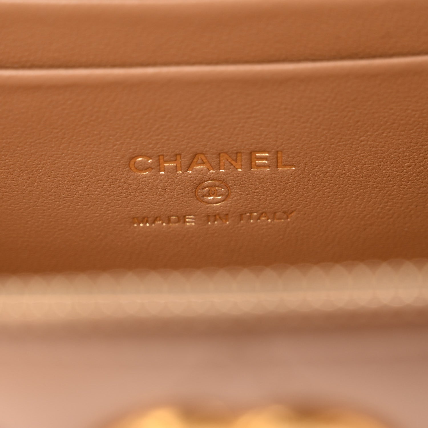 Chanel Lambskin Quilted Small Pillow Crush Vanity Case With Chain Beige 6 of 13
