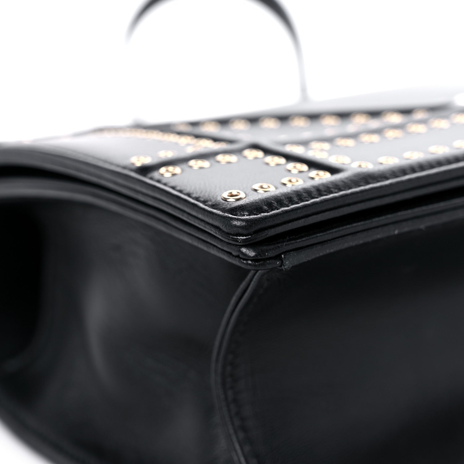 Christian Dior Lambskin Studded Medium Diorama Flap Bag Black 8 of 17
