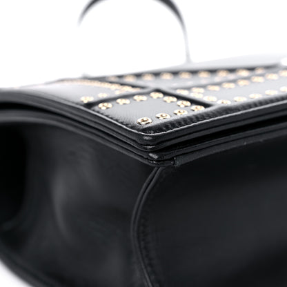 Christian Dior Lambskin Studded Medium Diorama Flap Bag Black 8 of 17