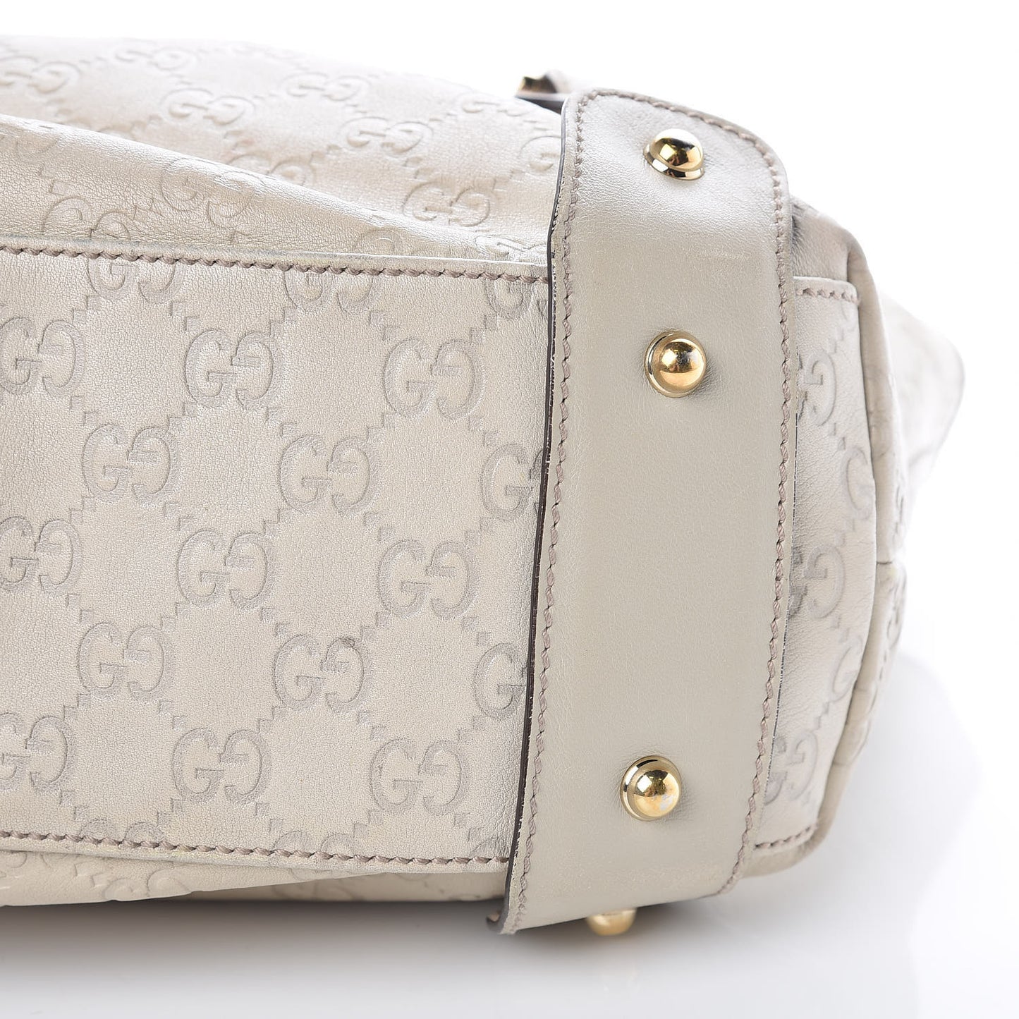 Guccissima Small Pelham Shoulder Bag Off White