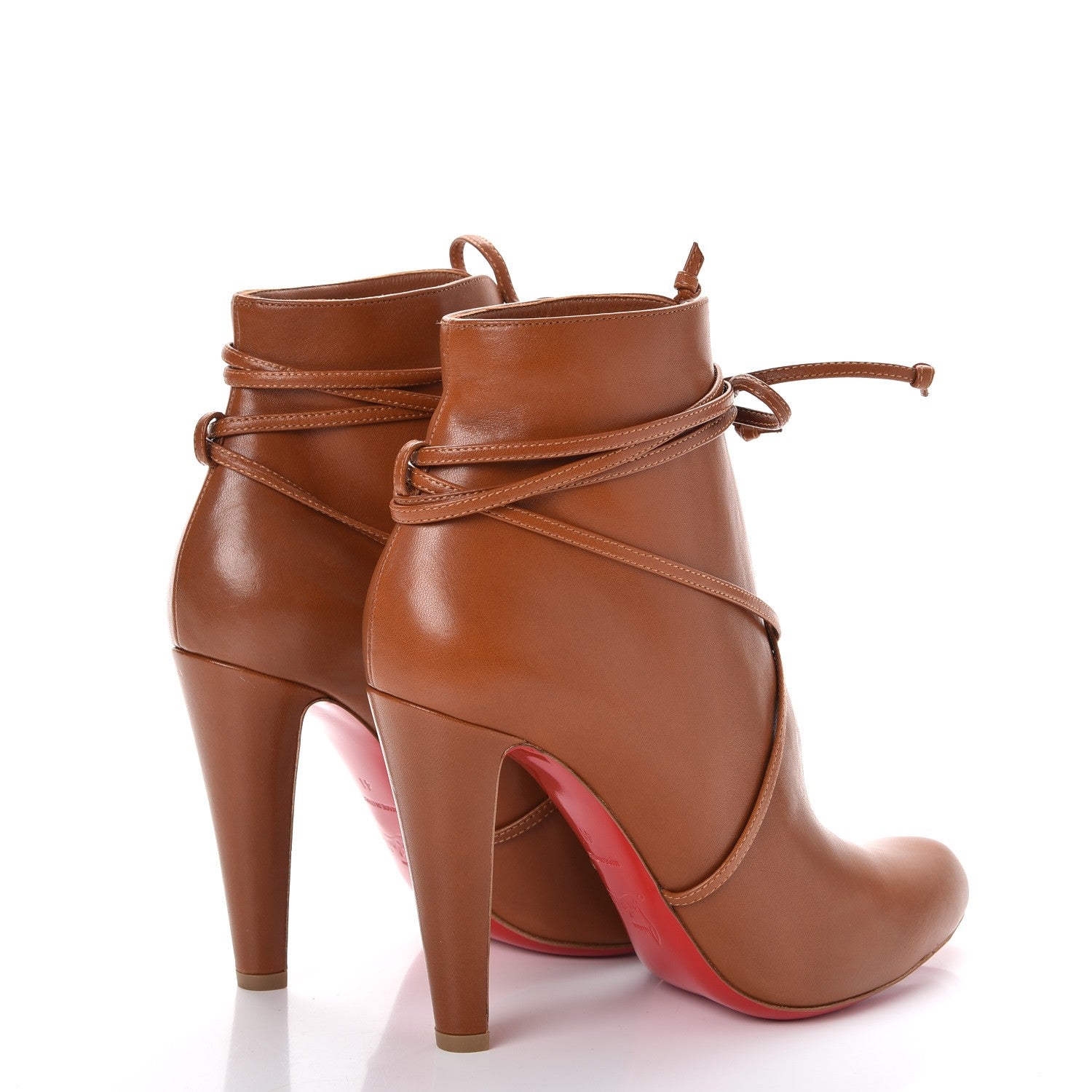 Christian Louboutin Shiny Nappa S.I.T. Rain 100 Ankle Boots 41 Brown 4 of 15