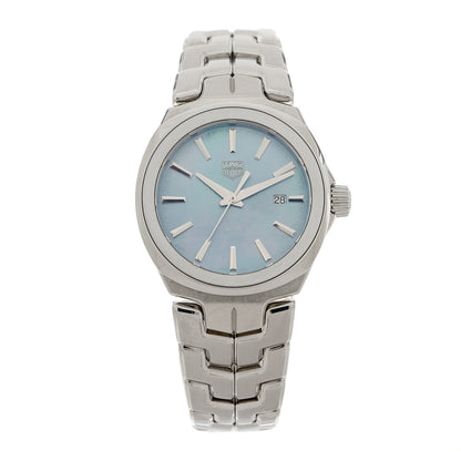 Tag Heuer Stainless Steel Blue Mother of Pearl 32mm Link Lady Quartz Watch WBC1311 1 of 5