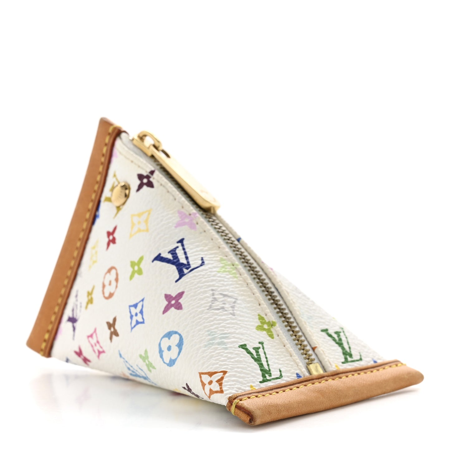 Monogram Multicolor Berlingot Coin Purse White