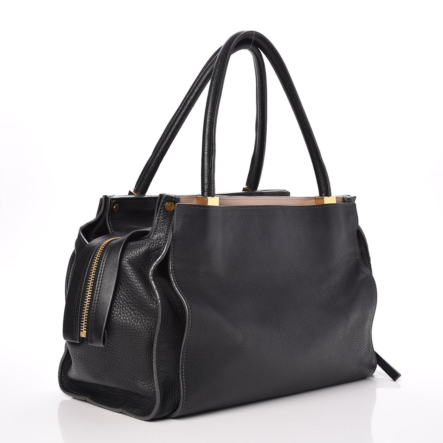 Pebbled Calfskin Dree Shoulder Bag Black