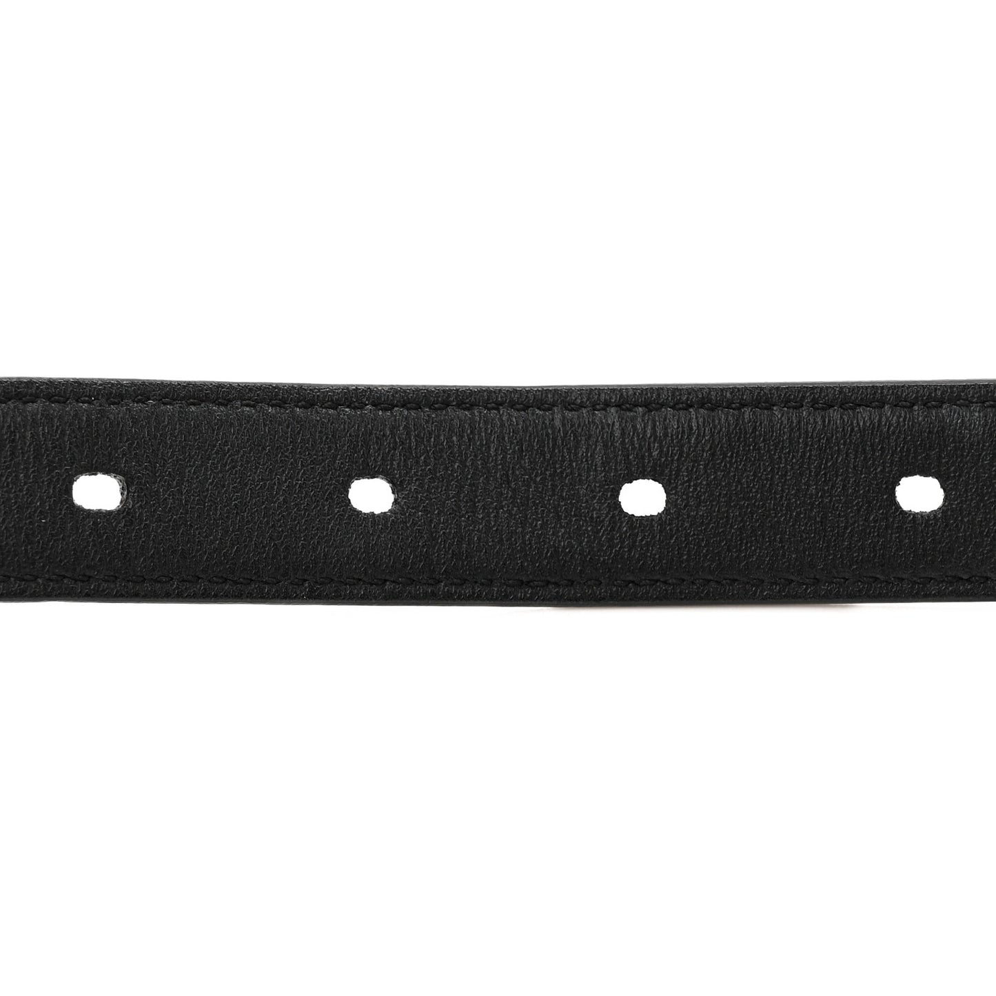 Grained Calfskin Monogram Cassandre Extra Thin Square Buckle Belt 80 32 Black