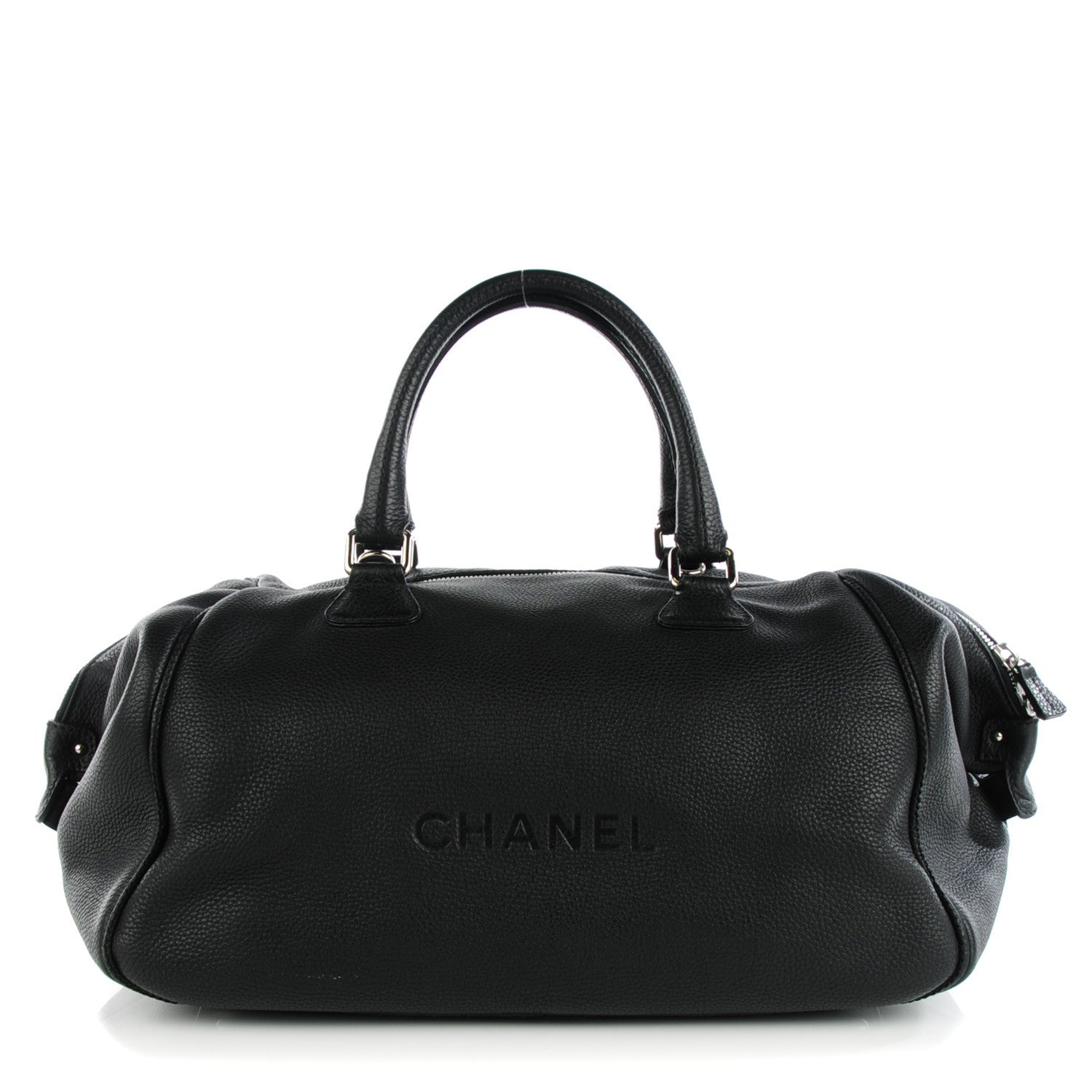 Chanel Grained Calfskin Duffel Bag Black 1 of 8