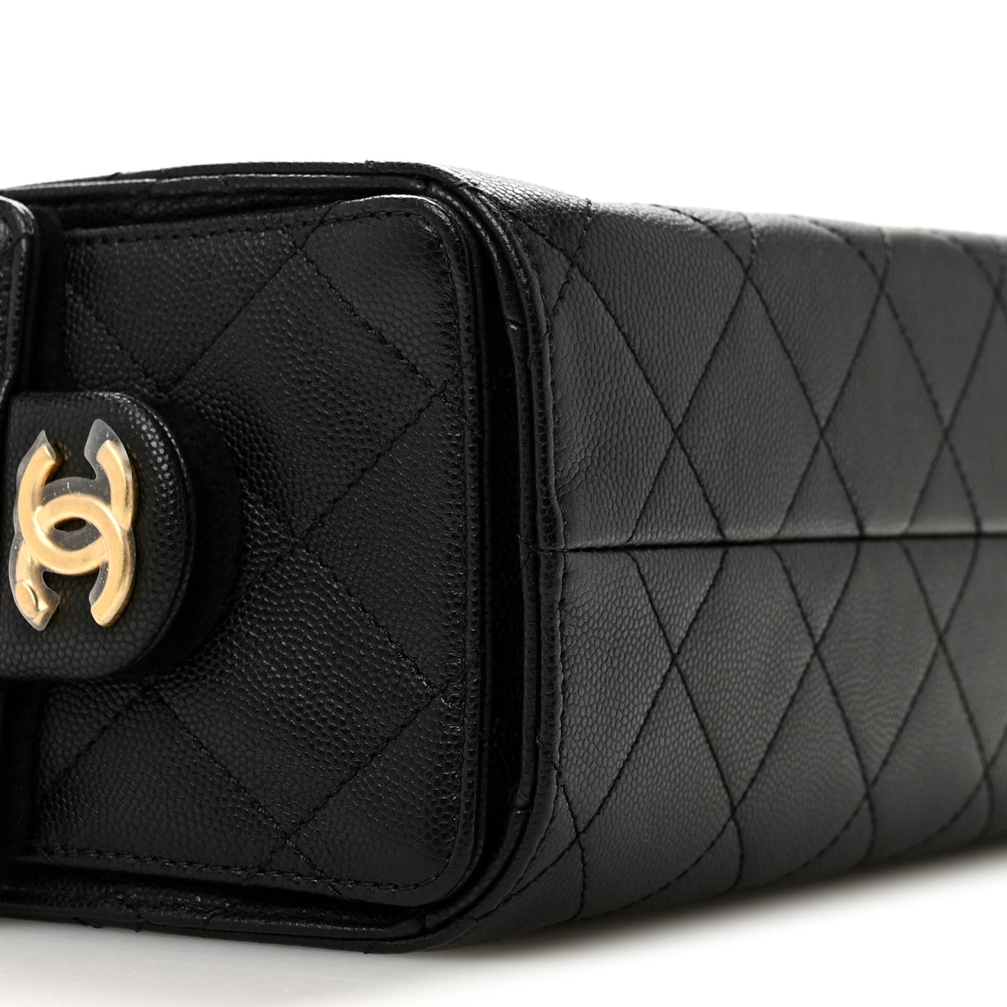 Caviar Quilted Mini Chanel 25 Handbag Black