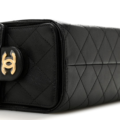 Chanel Caviar Quilted Mini Chanel 25 Handbag Black 9 of 11