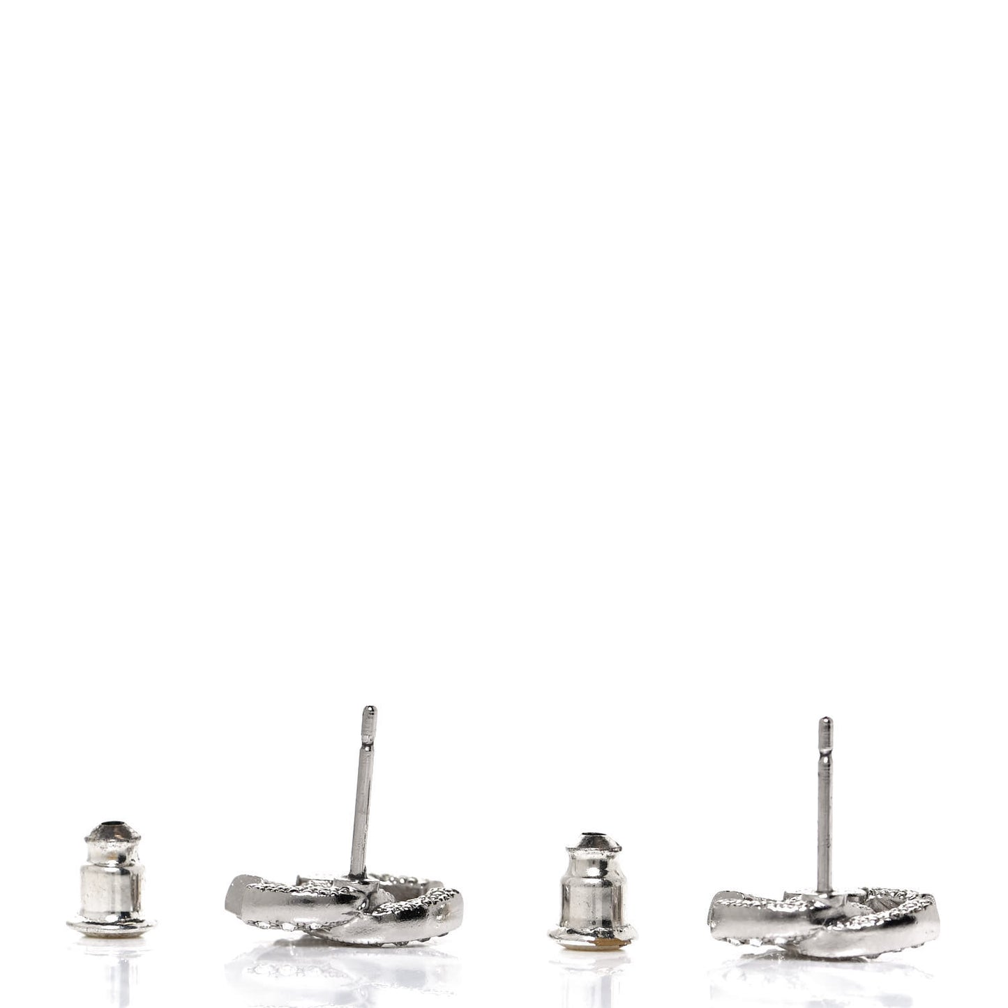 Crystal Timeless CC Earrings Silver